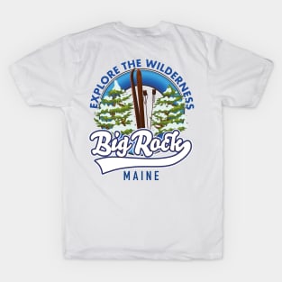 Big Rock Maine ski travel logo T-Shirt